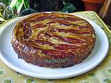 Gâteau au chou vert, carottes et lard fumé