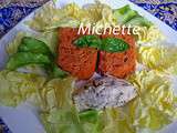 Roulé de tomates, quenelle de brousse à l'anchois