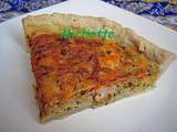 Tarte express aux crevettes et beurre de crabe, curry et courgette