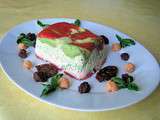 Terrine à l'avocat, tomates confites maison et saumon fumé, une fraîcheur exquise