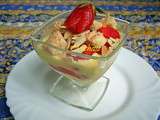 Verrine tiramisu aux fraises et amande