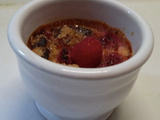 Crème brûlée aux framboises