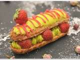 Eclairs Pistache Fraise