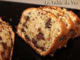 Cake aux amandes et pépites de chocolat