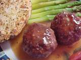 Boulettes de porc sauce au vin rouge