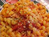 Cavatappi aux tomates et au cognac