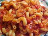 Cavatappi Viviane sauce aux côtelettes de porc et aux tomates