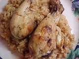 Pilons de poulet saveur grecque avec riz citronné