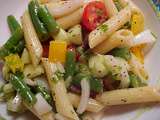 Salade de penne Viviane, vinaigrette miel et citron