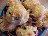 Scones à la crème sure et aux raisins