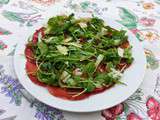 Bresaola a la roquette et parmesan