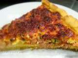 Quiche a la truite fumee, sans gluten, sans lait, sans beurre