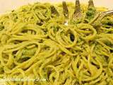 Spaghetti au pesto, sans gluten, avec ou sans lait