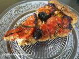 Tarte a la tomate, sans gluten, sans lait, sans levure, sans oeufs