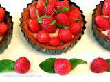 Tartelettes aus fruits rouge creme patissiere, sans gluten, avec ou sans oeufs, sans sucre