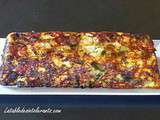 Terrine de courgettes & feta sur coulis de tomates sans gluten, sans lait