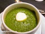 Veloute de petits pois frais