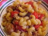 Cavatappi sauce aux saucisses italiennes