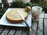 Gâteau moelleux à la compote de pommes, zestes de citron et épices