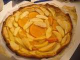 Tarte aux pommes, oranges et amandes