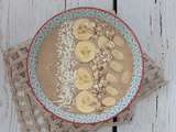 Smoothie bowl amande, banane, caroube