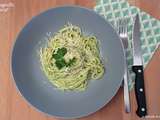 Spaghettis à l’avocat et citron vert