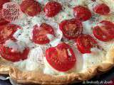 Tarte express à la tomate et mozzarella