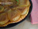 Tatin aux oignons caramélisés au vinaigre balsamique et pâte aux herbes de Provence