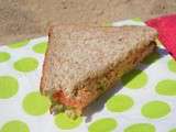 Club-sandwich tomates/pois-chiche