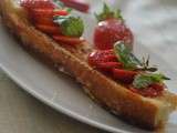 Pain perdu aux fraises