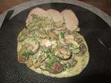 Champignons stroganoff