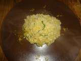 Risotto,citron basilic