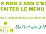 Menu vg fête ses 3 ans ! {concours inside}