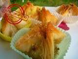 Baklawas pyramides aux pistaches