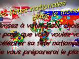 Fêtes nationales dans le monde