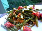 Haricots verts au chorizo