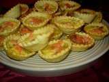 Mini quiches au saumon et camembert