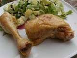 Salade de poulet  confit 