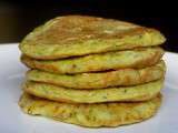 Blinis de courgettes et pistaches