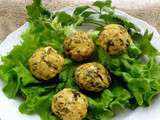 Boulettes de pois chiches à la feta et aux herbes