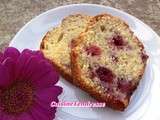 Cake vanille framboises