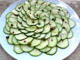 Carpaccio de courgettes à l’italienne