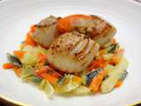 Coquilles Saint-Jacques mandarine et gingembre