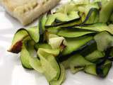 Courgettes au grill et cabillaud