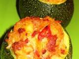 Courgettes farcies au Bayonne