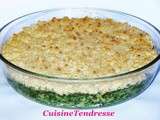 Crumble d'épinards aux amandes