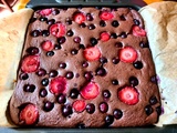 Fondant au chocolat et fruits rouges sans sucre