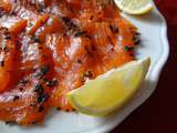 Gravlax au thé fumé sirop d’érable et birlou