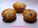 Muffins aux myrtilles et au sucre