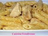 Penne poulet gorgonzola